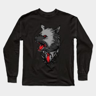 Angry Wolf Long Sleeve T-Shirt